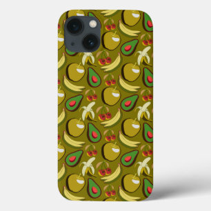Tropische vruchtenseamless pattern yellow Case-Mate iPhone case