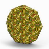 Tropische vruchtenseamless pattern yellow fotoblokken (Rechts)
