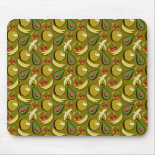 Tropische vruchtenseamless pattern yellow muismat