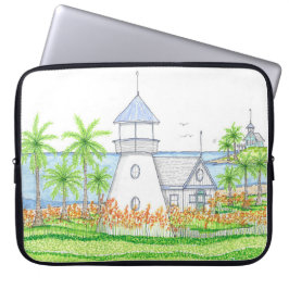Tropische Vuurtoren Laptophoes Laptop Sleeve