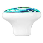 Tropische vuurtoren Palmbomen Kust Nautisch Keramische Knop (Zijkant)