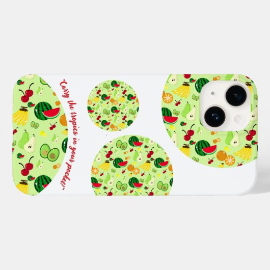 Tropische waanzin Case-Mate iPhone case (Achterkant (horizontaal))