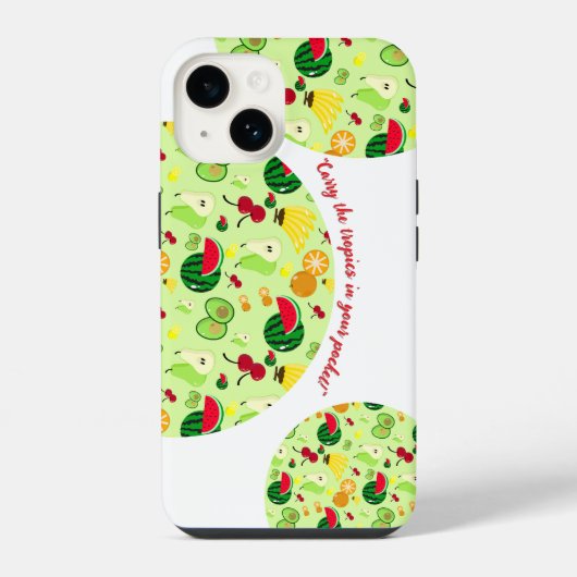 Tropische waanzin iPhone hoesje (Achterkant)