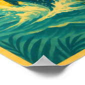 Tropische walvis kijken paradijs poster (Hoek)