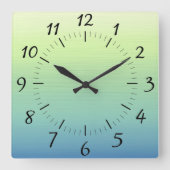 Tropische wandklok in het Shades Square (Voorkant)