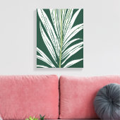 Tropische wandkunst - tropisch blad canvas afdruk (Insitu (Woonkamer))