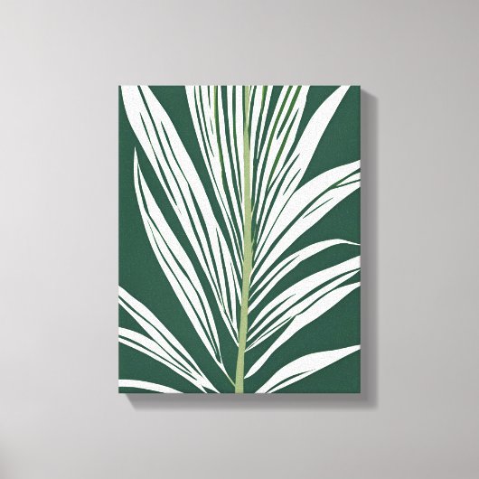 Tropische wandkunst - tropisch blad canvas afdruk (Voorkant)