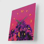 Tropische warmte palmbomen genummerde wandklok (Hoek)