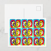 Tropische warmtekunst briefkaart (Voorkant / Achterkant)