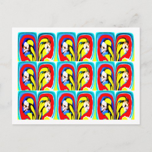 Tropische warmtekunst briefkaart (Voorkant)