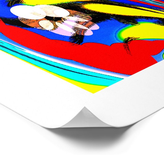 Tropische warmtekunst poster (Hoek)