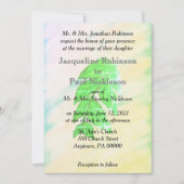 Tropische Watercolor Blad Bruiloft Suite Kaart (Voorkant)