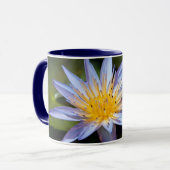 Tropische Waterlelie Bloem Botanisch Ontwerp Mok (Voorkant links)
