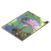 Tropische waterlelie bloem notitieboek (Linkerzijde)