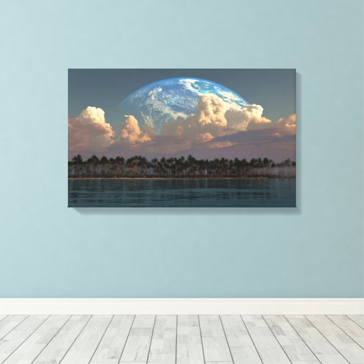 Tropische Waterman Canvas Afdruk (Insitu (Houten vloer))