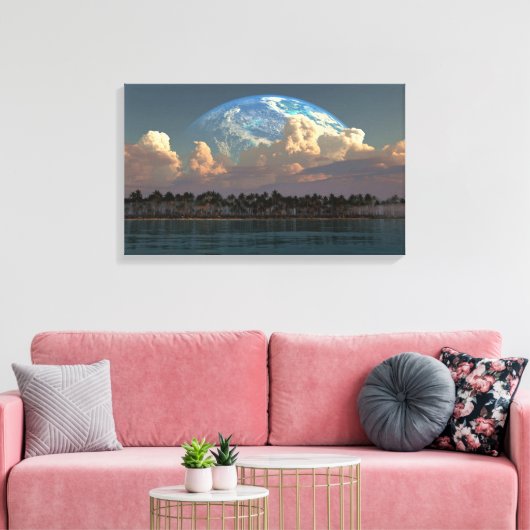 Tropische Waterman Canvas Afdruk (Insitu (Woonkamer))