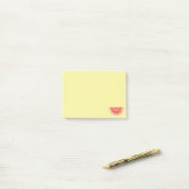 Tropische Watermeloen Fruit op Geel Post-it® Notes (Op bureau)