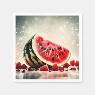 Tropische Watermeloen Fruit Slice Servet