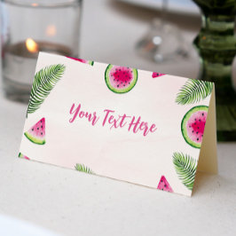 Tropische Watermeloen Verjaardag Plaats Kaart Plaatskaartje