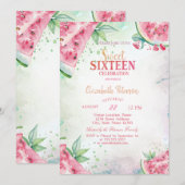 Tropische Watermeloen Zomer Zoet 16 Kaart (Voorkant / Achterkant)