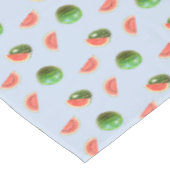 Tropische watermeloenen op lichtblauw tafelkleed (Gekanteld)