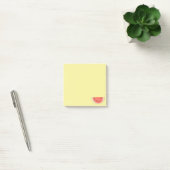 Tropische watermeloenvruchten op gele Post-it Note (Kantoor)