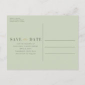 Tropische waterval bruiloft Save the Date Aankondigingskaart (Achterkant)