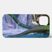 Tropische waterval, Flamingo en Ibis Case-Mate iPhone Case (Achterkant (horizontaal))