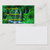 Tropische waterval in het regenwoud visitekaartje (Voorkant / Achterkant)