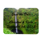 Tropische waterval sparen de Magnet van de Datum Magneet (Horizontaal)