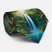 Tropische waterval stropdas (Opgerold)