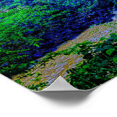 Tropische watervallen in het regenwoud poster (Hoek)