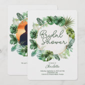 Tropische Waterverf afdrukken | Vrijgezellenfeest  Kaart (Voorkant / Achterkant)