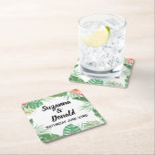 Tropische Waterverf Aloha Onderzetters bruiloft (Insitu)