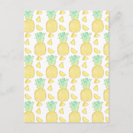 Tropische Waterverf Ananas Briefkaart