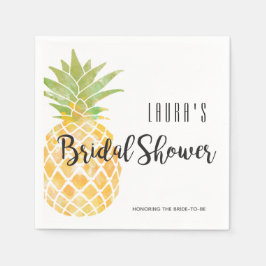 Tropische Waterverf Ananas | VRIJGEZELLENFEEST Servet