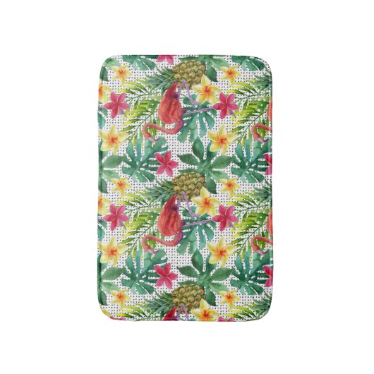 Tropische Waterverf Badmat (Voorkant Verticaal)