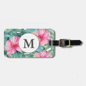 Tropische Waterverf Bagagelabel (Voorkant horizontaal)