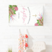 Tropische Waterverf Baptisme Welkom Spandoek (Insitu)