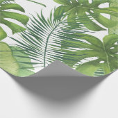 Tropische Waterverf bladeren inpakpapier (Hoek)