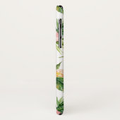 Tropische Waterverf bloemen en bladpatroon Case-Mate iPhone Case (Achterkant/links)