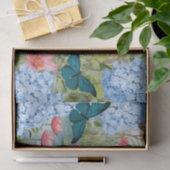 Tropische Waterverf Bloemen Flamingo & Vlinders Tissuepapier (Geschenk)