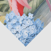 Tropische Waterverf Bloemen Flamingo & Vlinders Tissuepapier (Detail)