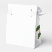 Tropische Waterverf Bloemen & Groen Bruiloft Bedankdoosjes (Achterkant)