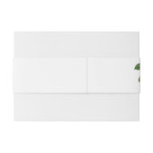 Tropische Waterverf Bloemen & Groen Bruiloft Uitnodigingen Wikkel (Achterkant Voorbeeld)