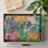 Tropische Waterverf bloemen ontkoppeling Tissuepapier (Geschenk)