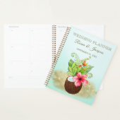 Tropische Waterverf Bloemen Palmen Kokosnoot Bruil Planner (Display)