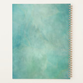 Tropische Waterverf Bloemen Palmen Kokosnoot Bruil Planner (Achterkant)