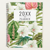 Tropische Waterverf Bloemen Planner (Voorkant)