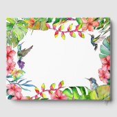 Tropische Waterverf Bloemenparadijs Bruiloft Gastenboek (Achterkant)